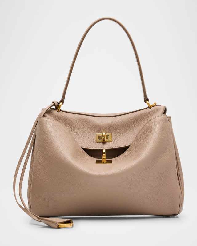 Rodeo Small Grained Leather Top-Handle Bag